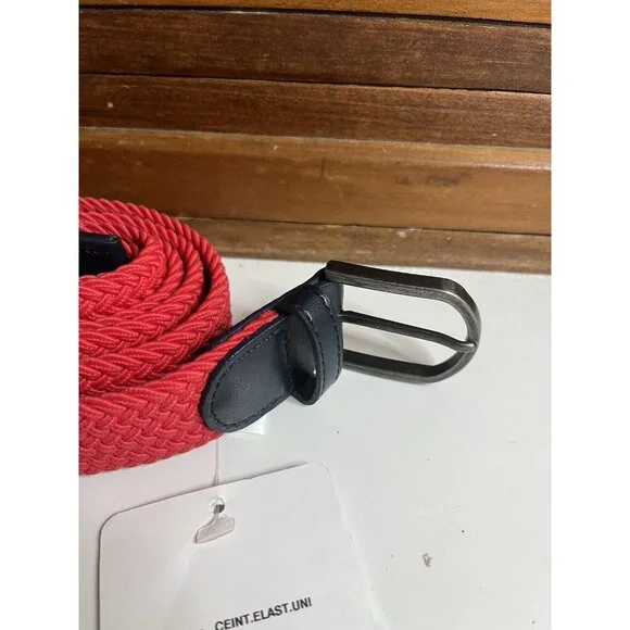 Saint James Rouge Red Size 110 Knit Belt St. James Mens  display picture 1